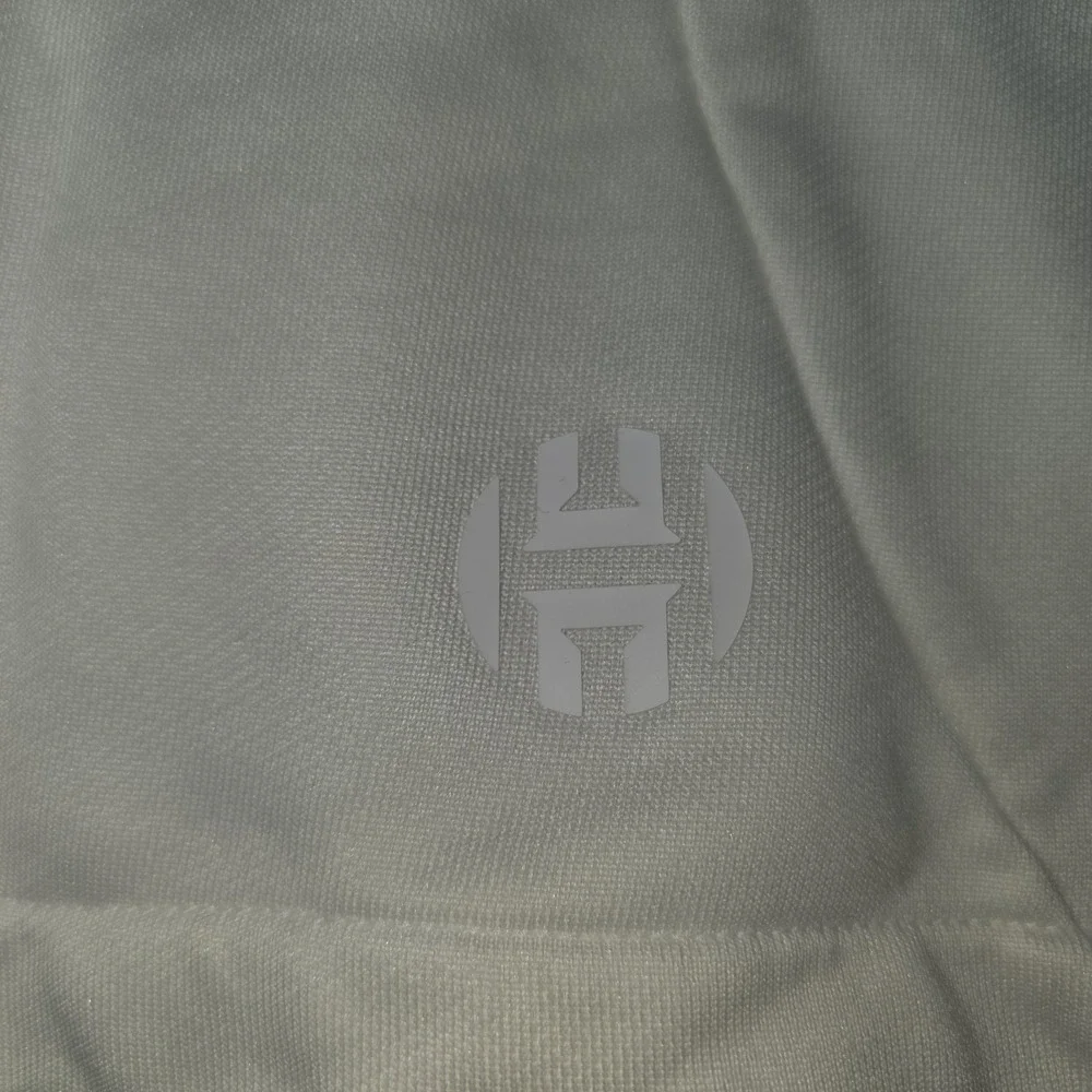 Adidas James Harden Travel Shorts Size Small White Elastic Basketball Comfort